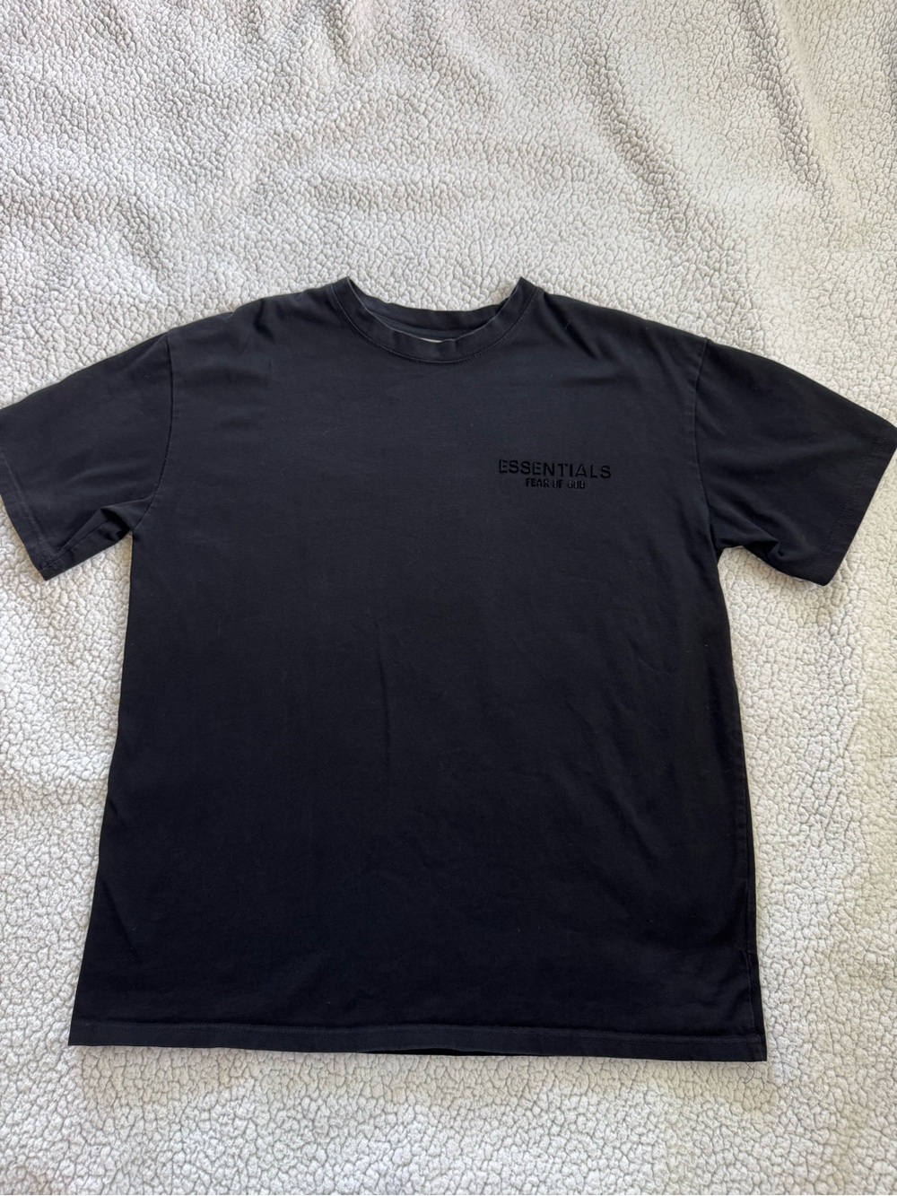 Essentials Men’s Black Short Sleeve Logo Tee